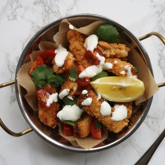 Loaded Halloumi Fries - Recipe photo by wishtodish