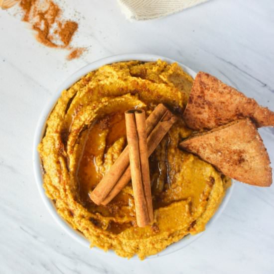 Pumpkin Pie Dessert Hummus - Recipe photo by Byte Sized Nutrition