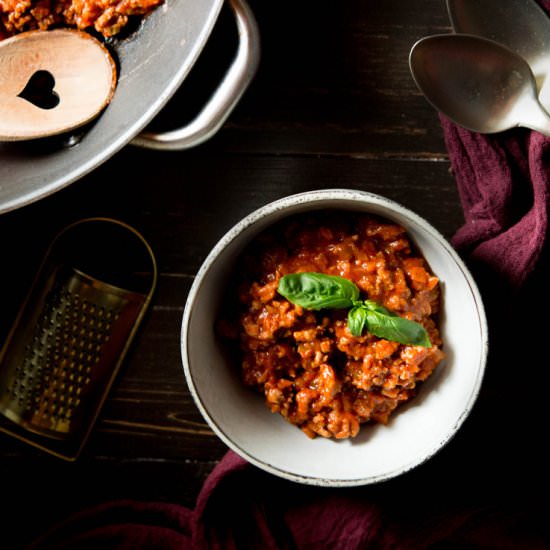 Italian Beef Ragu - Recipe photo by Inside the rustic kitchen
