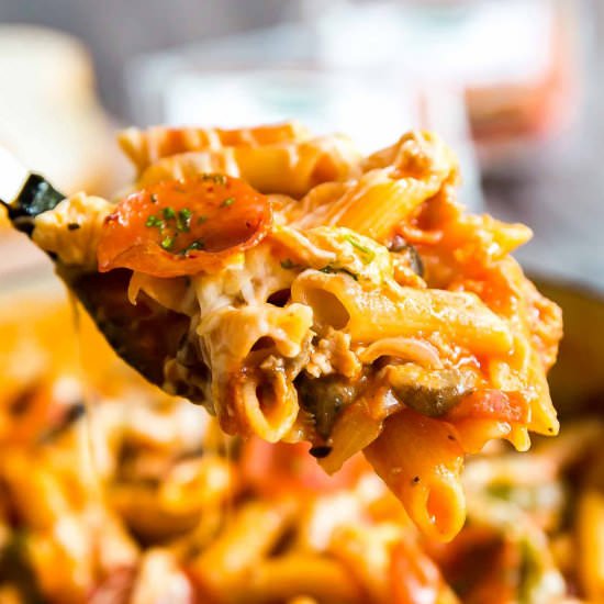 Supreme Pizza One Pot Pasta - Recipe photo by Thelifejolie