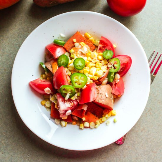 Spicy Vegan Power Bowl - Recipe photo by Lisa G Cooks