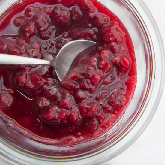 Vegan Lingonberry Jam - Recipe photo by elephantasticvegan