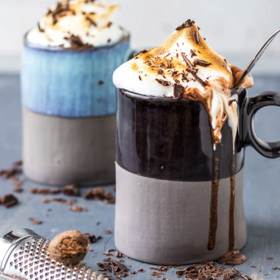 Vegan Toasted Marshmallow Hot Cocoa - Recipe photo by myvibrantkitchen