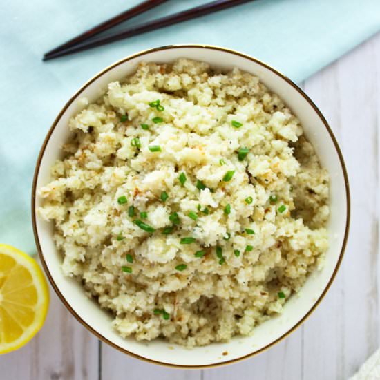How to Make Cauliflower Rice - Recipe photo by thekolbcorner