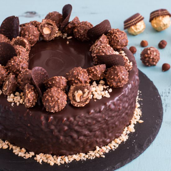 Ferrero Rocher Cake - Recipe photo by Home Cooking Adventure