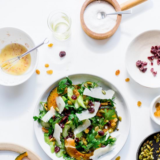 Fall Harvest Kabocha Celery Salad - Recipe photo by iamafoodblog