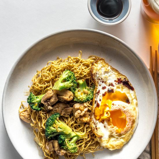 Chicken and Broccoli Chow Mein - Recipe photo by iamafoodblog