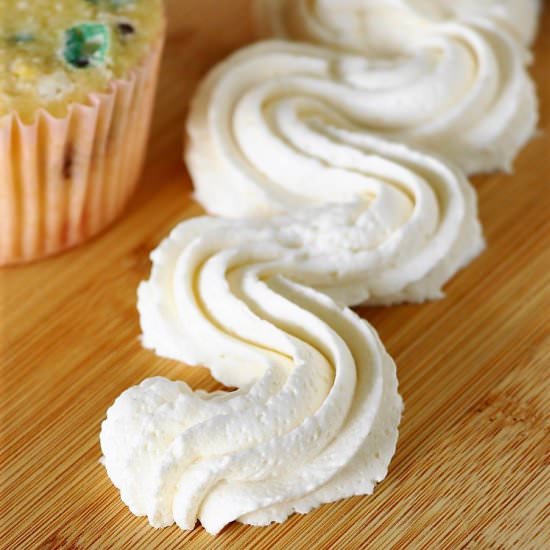 Vanilla Buttercream Frosting - Recipe photo by thekitchenismyplayground