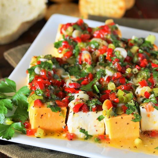 Marinated Cheese - Recipe photo by thekitchenismyplayground