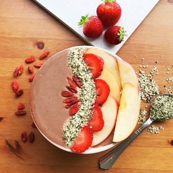 Chocolate Smoothie Bowl - Recipe photo by mghthakkar