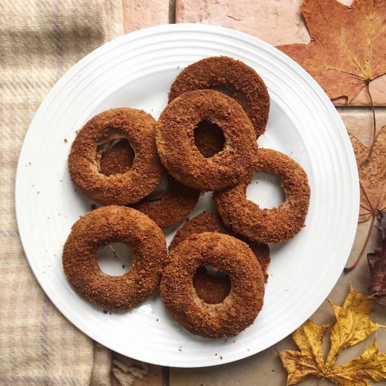 Chai Spiced Baked Doughnuts - Recipe photo by nourishyourglow