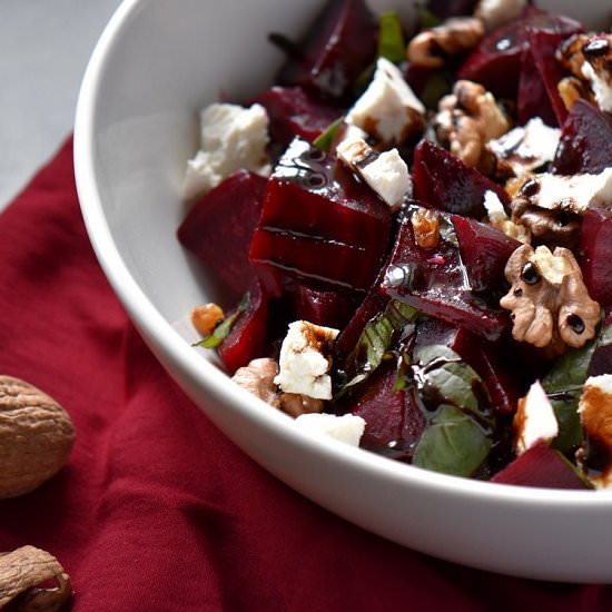 Ricotta Salata Roasted Beet Salad - Recipe photo by shelovesbiscotti