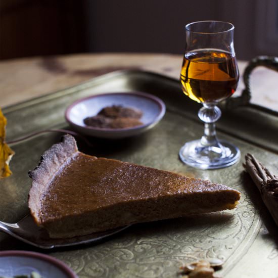 Spiced Whisky Pumpkin Pie - Recipe photo by Nordic Provisions