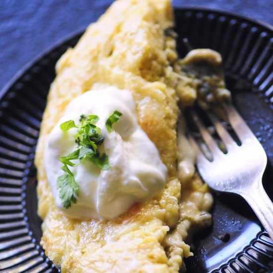 GF Baked Hatch Chiles Rellenos - Recipe photo by moon and spoon and yum.