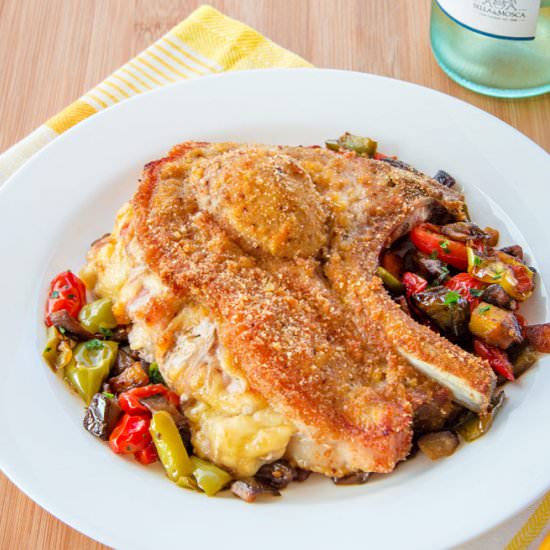 Breaded Pork Chops with Ham&Cheese - Recipe photo by ItalianRecipeBook