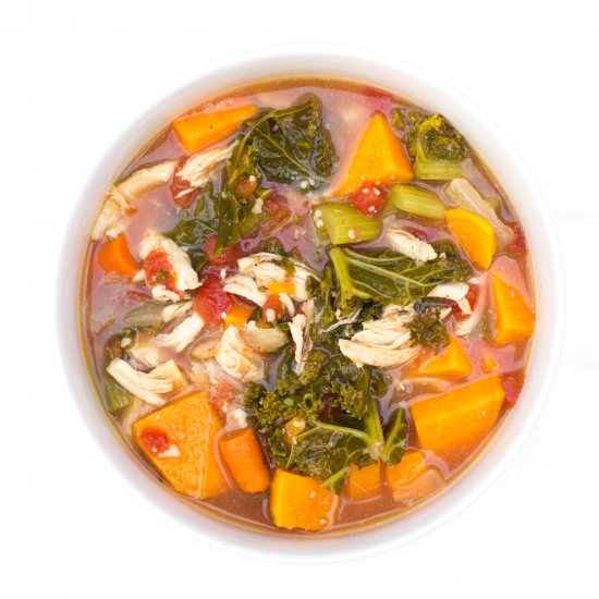 Chicken Bone Broth Soup - Recipe photo by KitchenOfEatin