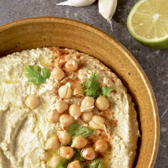 Sprouted Chickpea Hummus - Recipe photo by Dr Lauras Kitchen