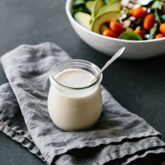 Lemon Tahini Dressing - Recipe photo by Downshiftology