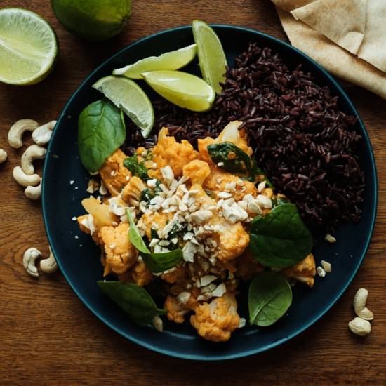 Quick Vegan Red-lentil curry - Recipe photo by Babettesveganblog