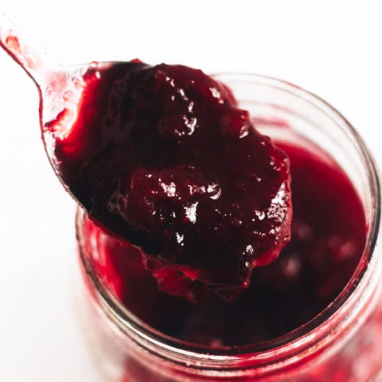 Sugar Free Cranberry Sauce - Recipe photo by addsomeveg
