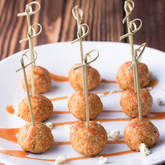 Buffalo Chicken Meatballs - Recipe photo by mywifecancook