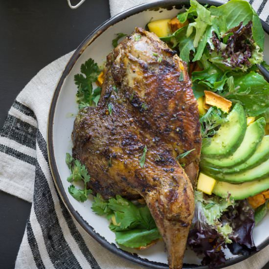 Grilled Pheasant with Mojo Sauce - Recipe photo by Wild and Whole