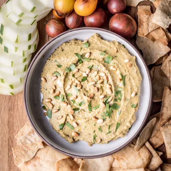 Baba Ganoush Roasted Eggplant Dip - Recipe photo by mywifecancook