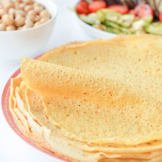 Chickpea Crepes - Recipe photo by sweetashoneynz
