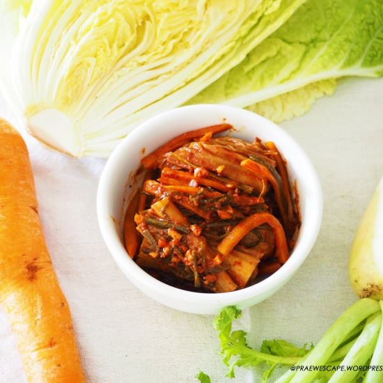 Homemade Kimchi - Recipe photo by Praewey