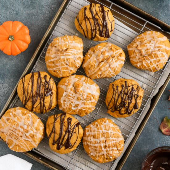 Glazed Pumpkin Ginger Scone Cakes - Recipe photo by tasty seasons