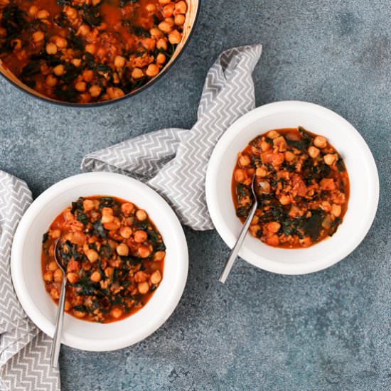Spanish Chorizo and Rice Soup - Recipe photo by tasty seasons