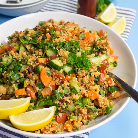 Colorful Tabbouleh Salad - Recipe photo by HurryTheFoodUp