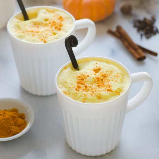 Maple Pumpkin Spice Turmeric Latte - Recipe photo by butteredsideup