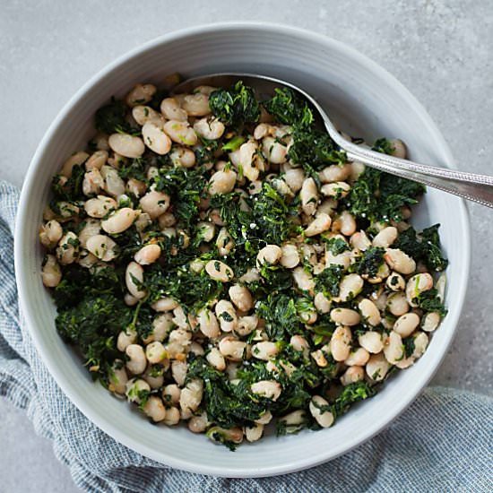 Spinach and White Beans - Recipe photo by theliveinkitchen