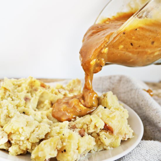Incredible Fat-Free Vegan Gravy - Recipe photo by Plateofplants