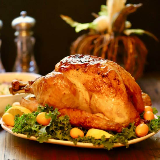 Simple and Perfect Roast Turkey - Recipe photo by Grits and Pinecones