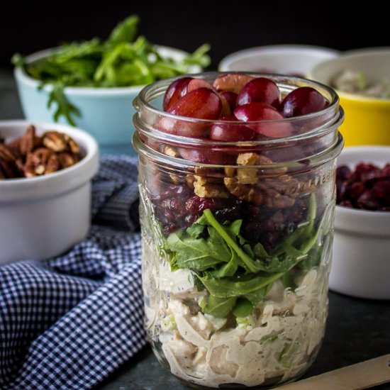Turkey Salad in a Jar - Recipe photo by thebeachhousekitchen