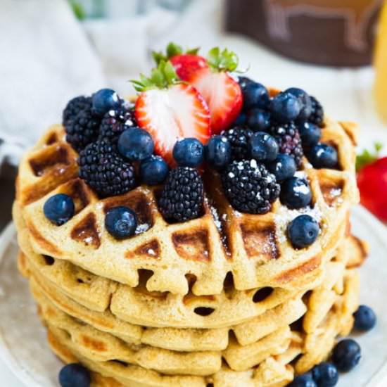 Bone Broth Waffles - Recipe photo by andrewcooks
