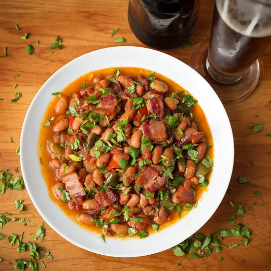 Instant Pot Drunken Beans - Recipe photo by Simply Happy Foodie
