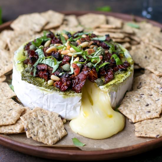 SAVORY BAKED BRIE - Recipe photo by lslfunblog