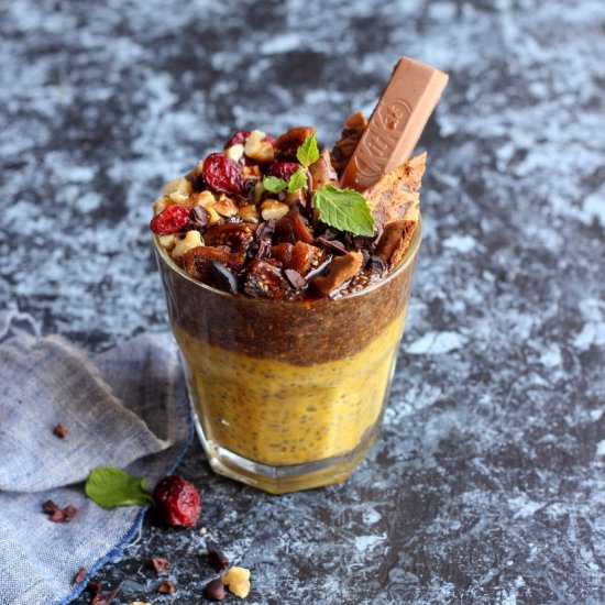 pumpkin and espresso chia parfait - Recipe photo by easyfoodsmith