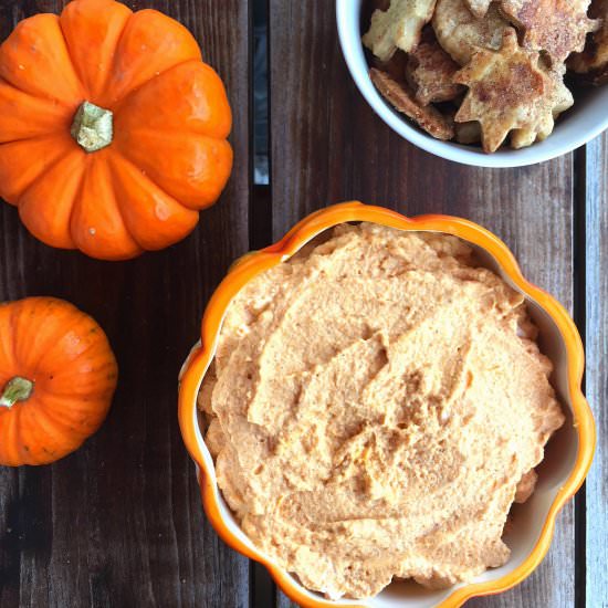 Lighter Than Air Pumpkin Mousse Dip - Recipe photo by BiteSizedKitchen