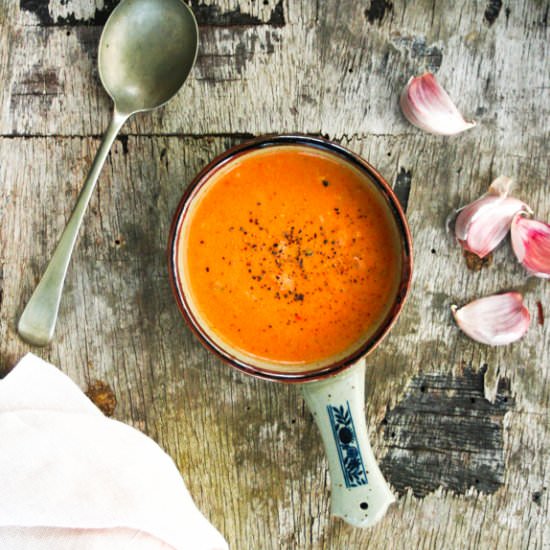 Sundried Tomato & Cauliflower Soup - Recipe photo by rebelskitchen