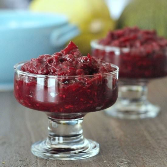 Ginger Cranberry Sauce - Recipe photo by spabettie