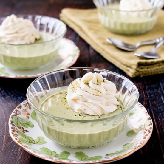 Matcha Pudding w/ White Chocolate - Recipe photo by littlesweetbaker