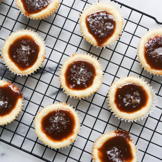 Mini Salted Caramel Cheesecakes - Recipe photo by EatChoFood