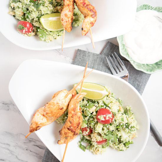 Raw Broccoli Tabouleh with Tahini - Recipe photo by fifthfloor.kitchen