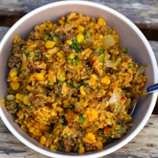 Puerto Rican Rice - Recipe photo by five silver spoons