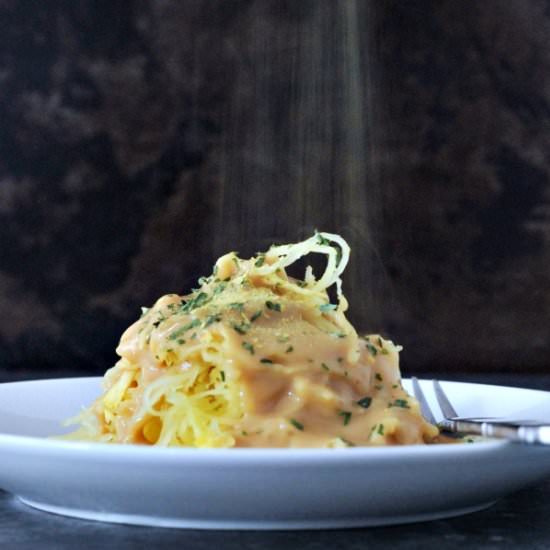 Rich Chipotle Alfredo Spaghetti - Recipe photo by spabettie