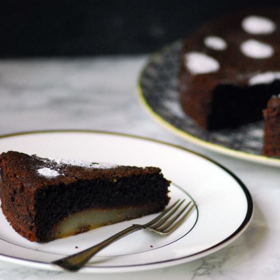 Free From Chocolate and Pear Cake - Recipe photo by Theliterarychef